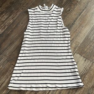 Elle Shirt Stripes Turtle Neck Sleeveless